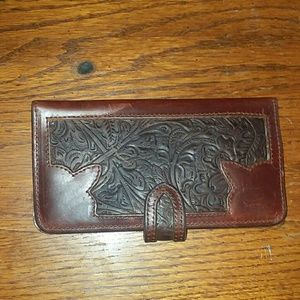 Nocona real leather rodeo wallet